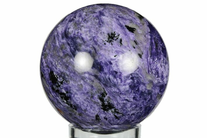 Large, Polished, Purple Charoite Sphere - Siberia #192716